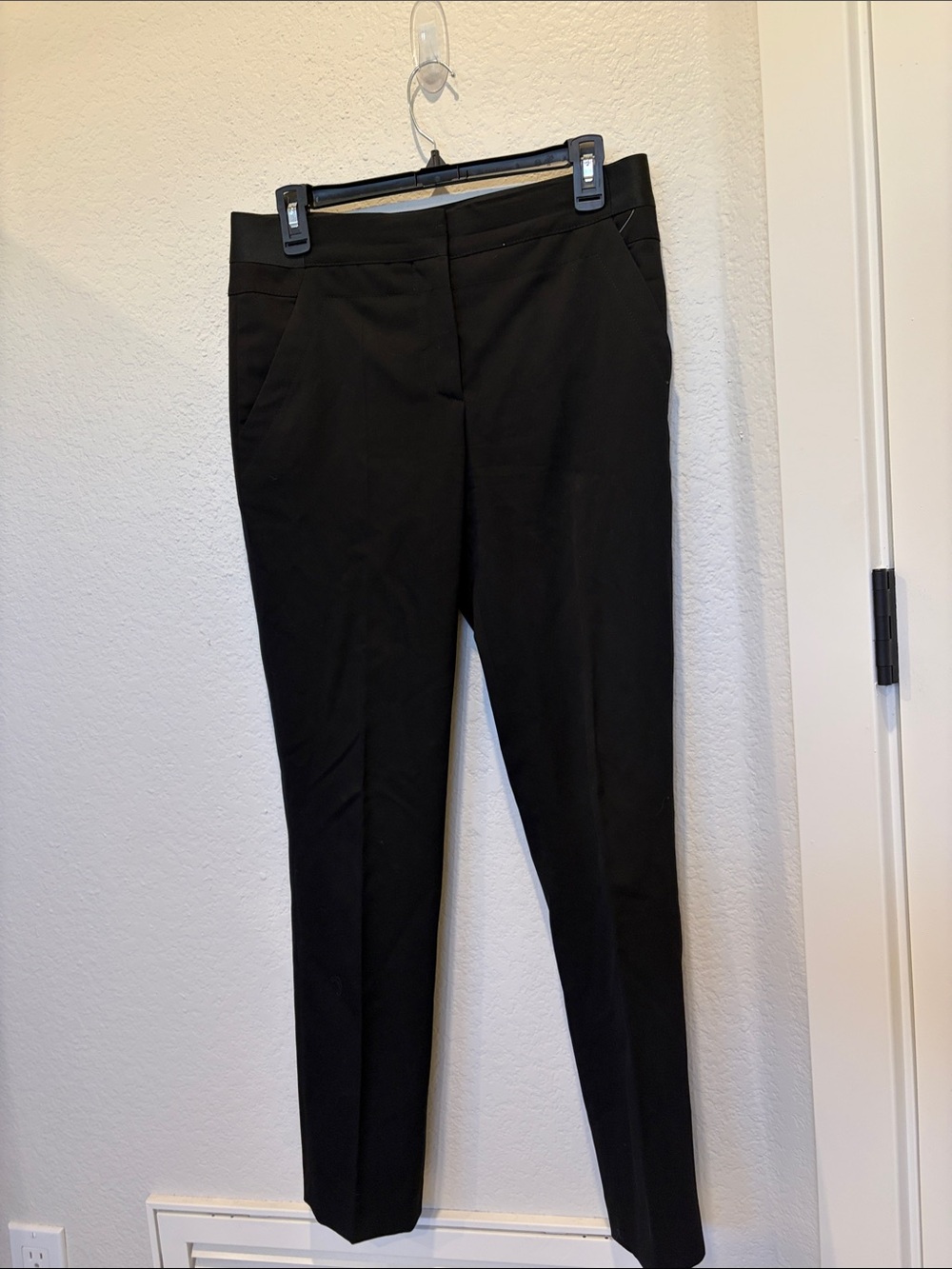 Proenza Schouler Made In Italy Black Wool Pleated Dress Pants Size 2